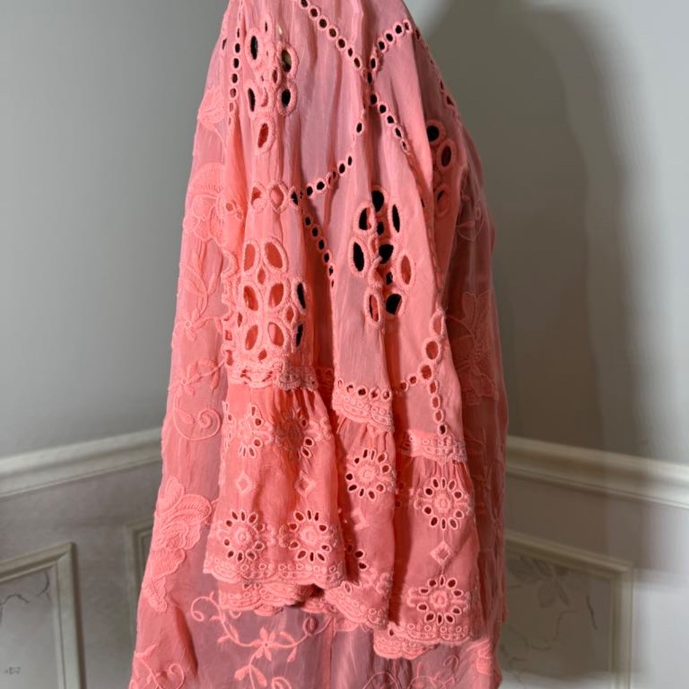 Johnny Was Embroidered Blouse Size L - Picture 4 of 10